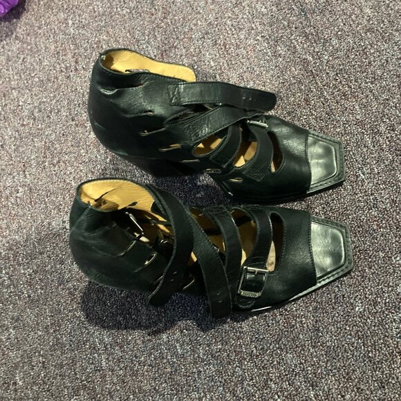 vintage john fluevog buckle high heel shoe woman's size 9 discontinued - Picture 2 of 15